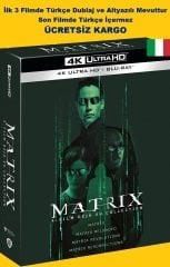 Matrix 4 Film Collection 4K Ultra HD+Blu-Ray 8 Disk Karton Kutulu
