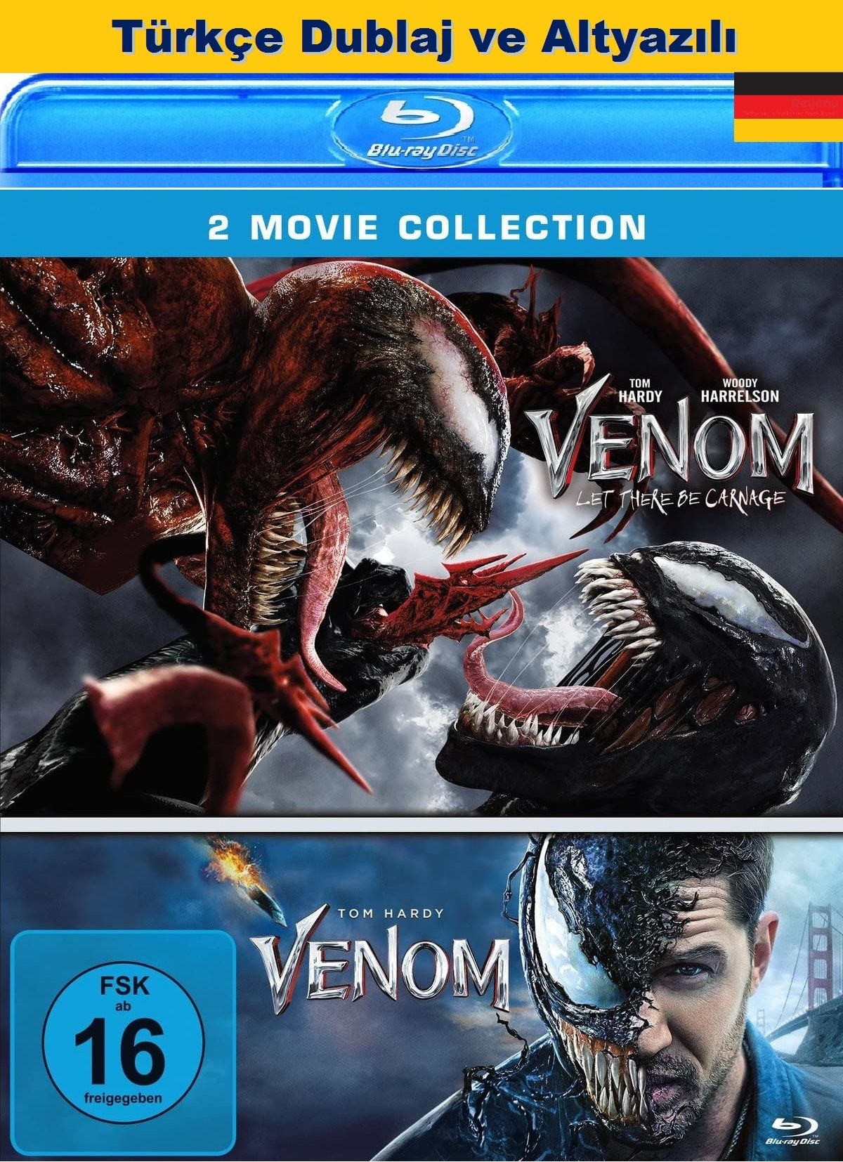 Venom 1+2 Movie Collection Blu-Ray 2 Film 2 Disk
