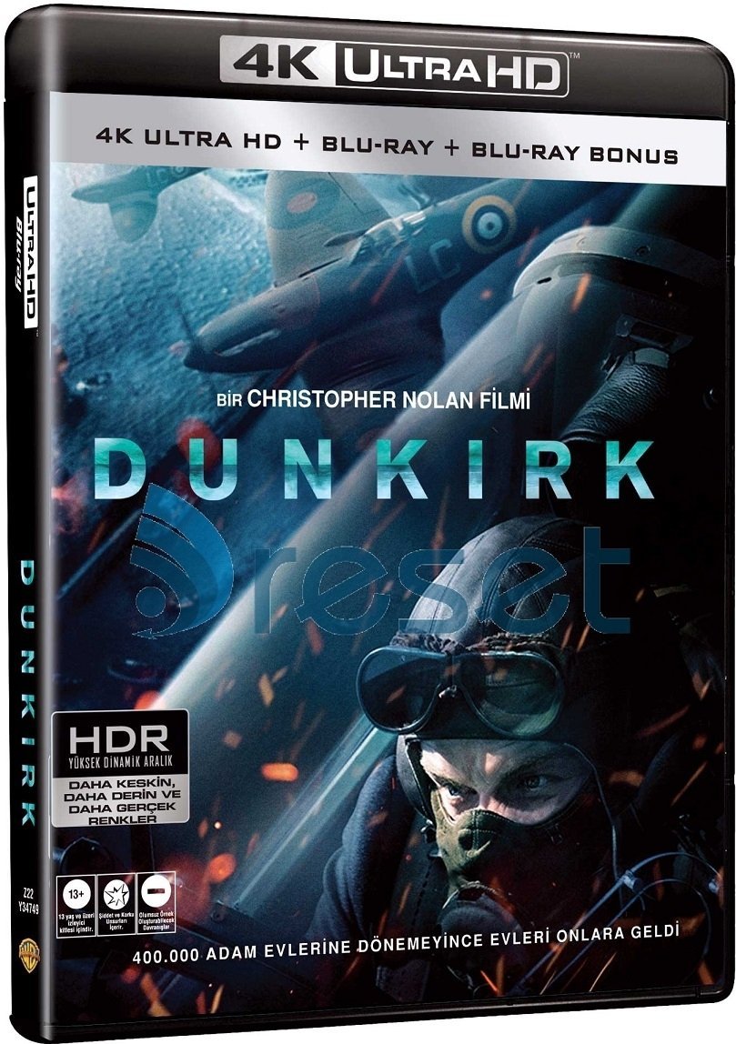 Dunkirk 4K Ultra HD+Blu-Ray 3 Disk