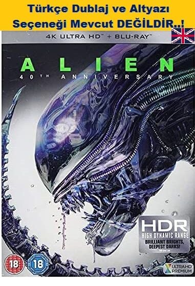 Alien - Yaratık 4K Ultra HD+Blu-Ray 2 Disk 40. Yıl Versiyonu