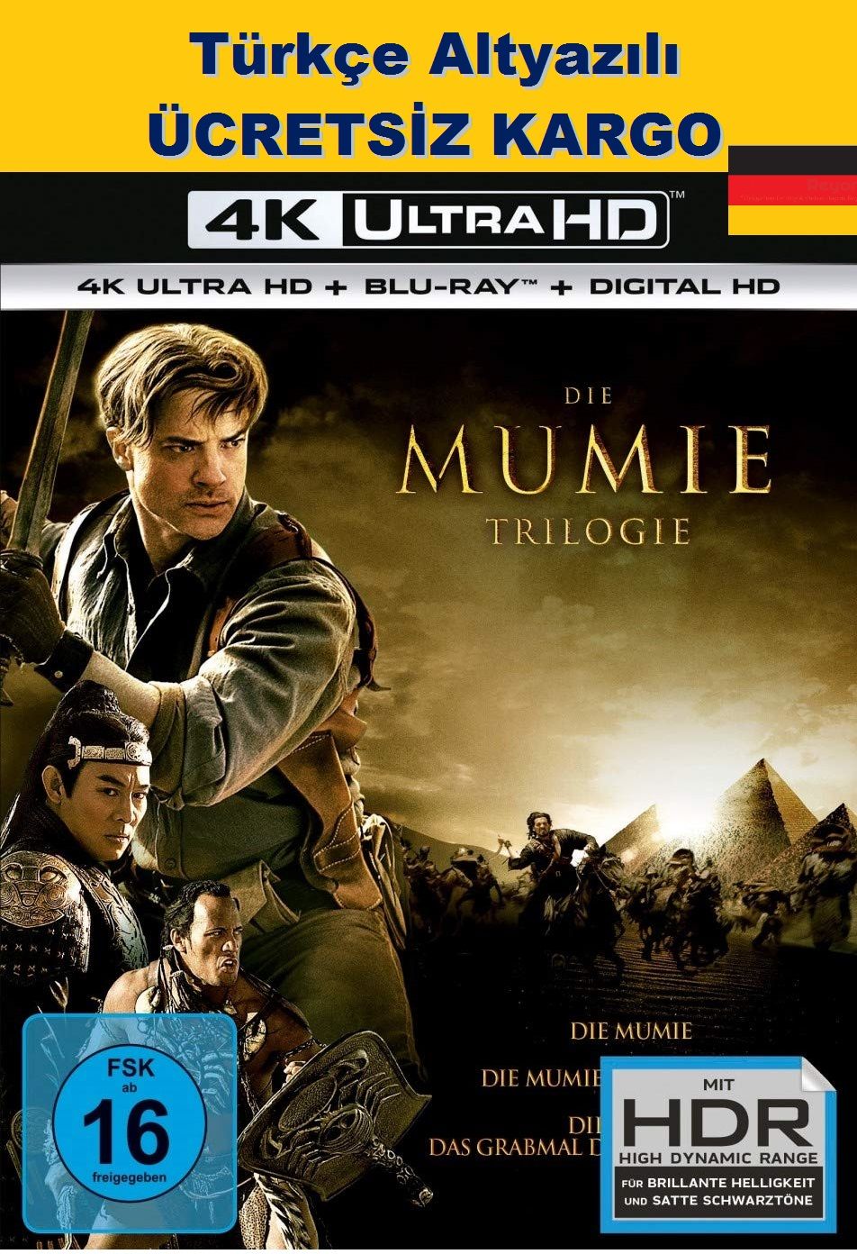 The Mummy Trilogy - Mumya Üçlemesi 4K Ultra HD+Blu-Ray 6 Disk