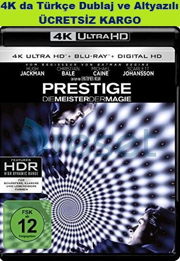 The Prestige - Prestij 4K Ultra HD+Blu-Ray 3 Disk