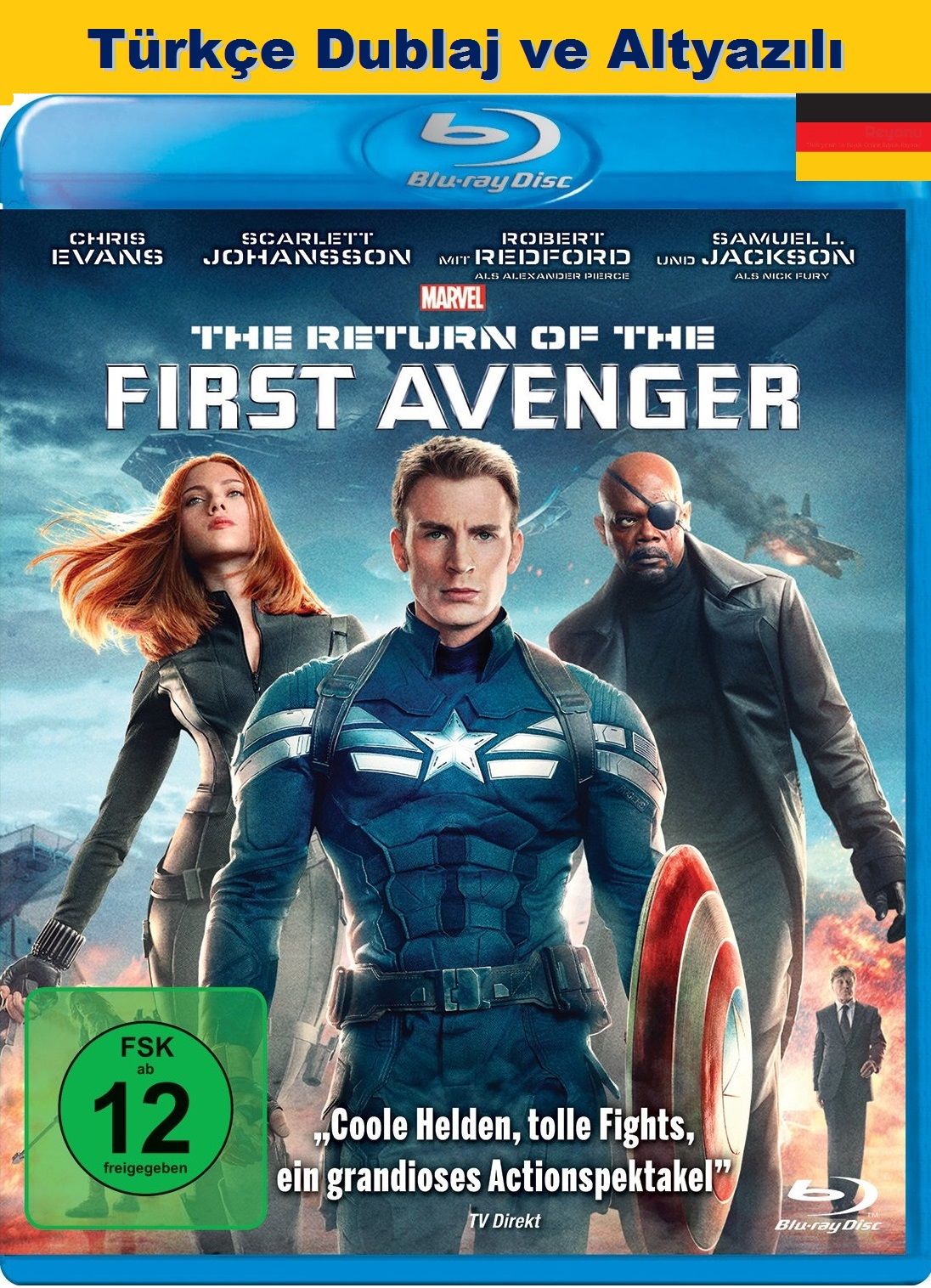 Captain America Winter Soldier  Kaptan Amerıka Kış Askeri Blu-Ray