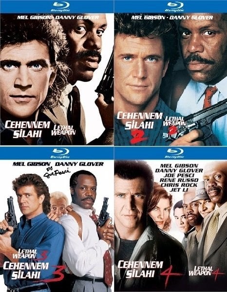 Lethal Weapon - Cehennem Silahı Seri Blu-Ray  (4 Blu-Ray) TİGLON