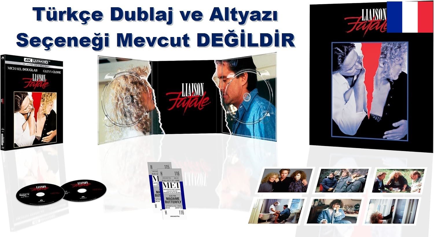 Fatal Attraction - Öldüren Cazibe Special Collection Edition 4K Ultra HD+Blu-Ray 2 Disk