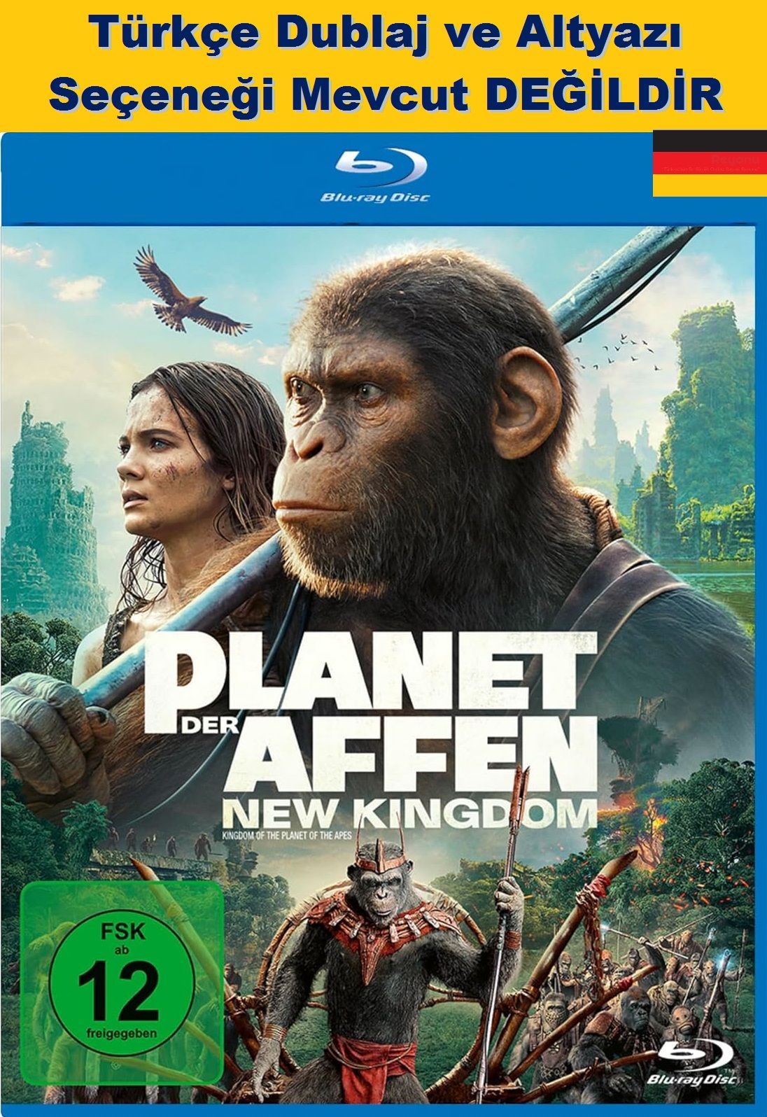 Kingdom of the Planet of the Apes - Maymunlar Cehennemi Yeni Krallık Blu-Ray