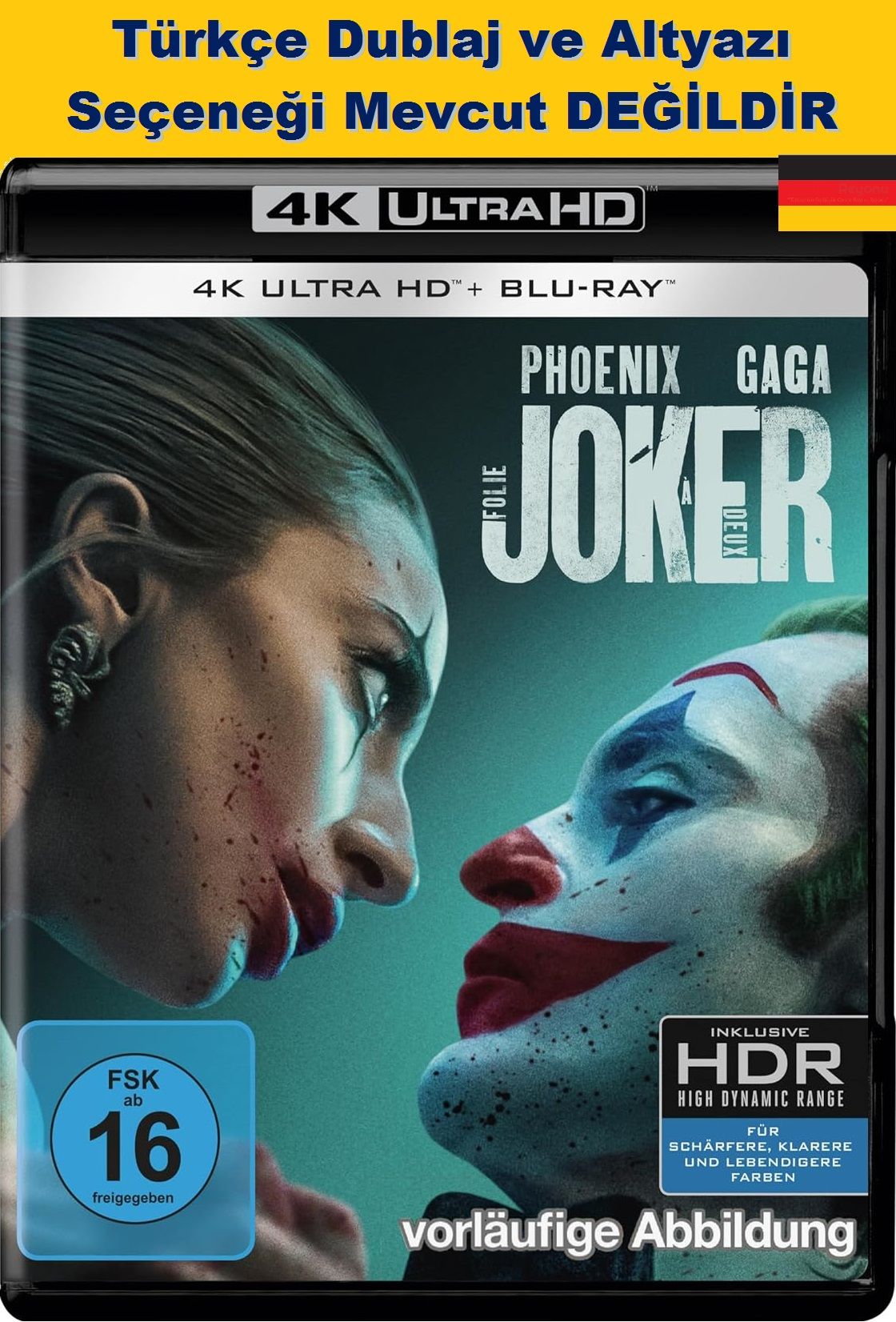 Joker Folyo à Deux - Joker İkili Delilik Blu-Ray 4K Ultra HD+Blu-Ray 2 Disk