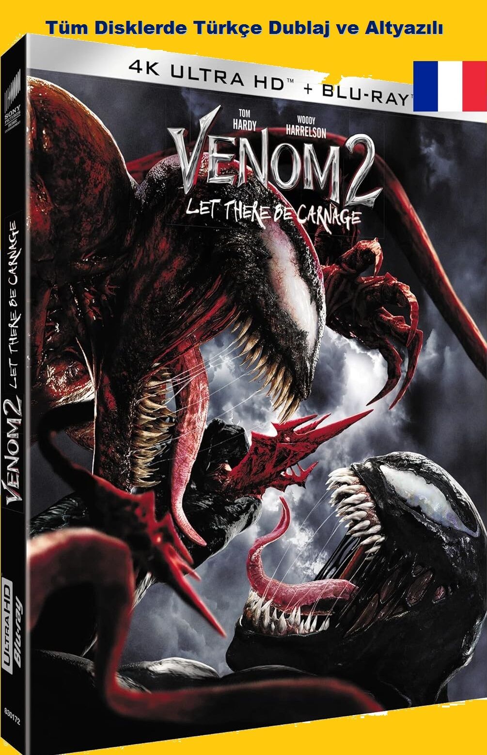 Venom 2 Let There Be Carnage - Venom Zehirli Öfke 2  4K Ultra HD+Blu-Ray 2 Disk