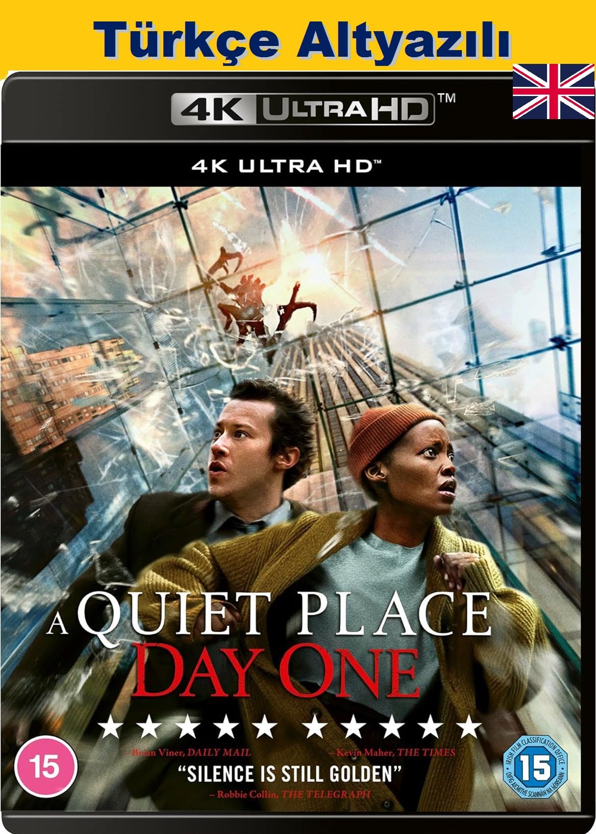 A Quiet Place Day One - Sessiz Bir Yer Birinci Gün 4K Ultra HD Tek Disk Karton Kılıflı