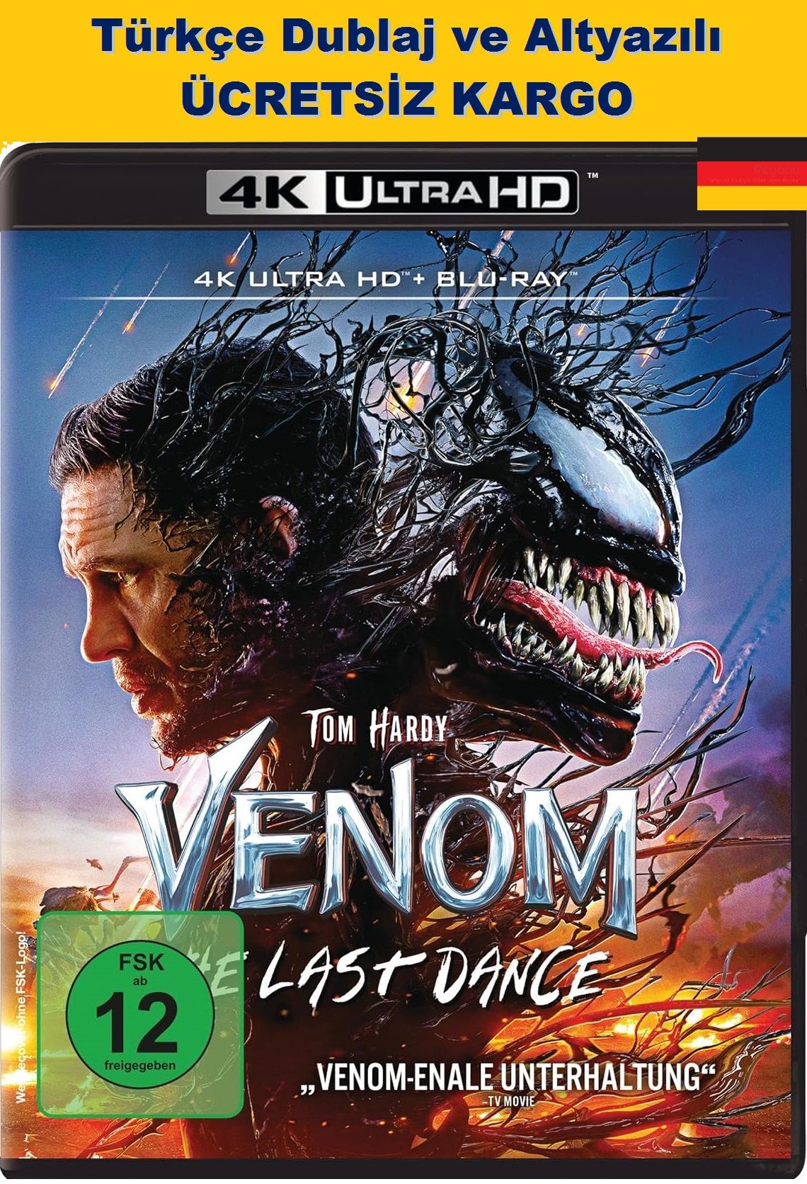 Venom 3 The Last Dance - Venom 3 Son Dans  4K Ultra HD+Blu-Ray 2 Disk