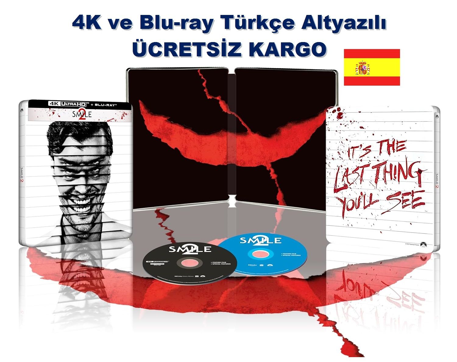 Smile 2 - Gülümse 2 4K Ultra HD+Blu-Ray 2 Disk Steelbook