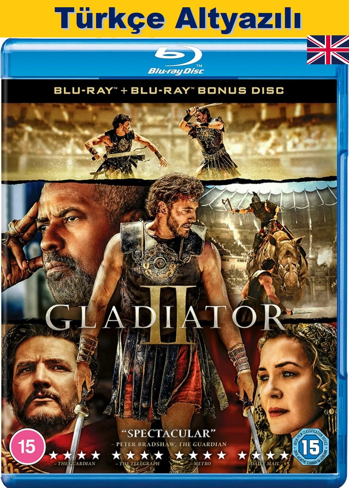 Gladiator II - Gladyatör II Blu-Ray+Bonus 2 Diskli