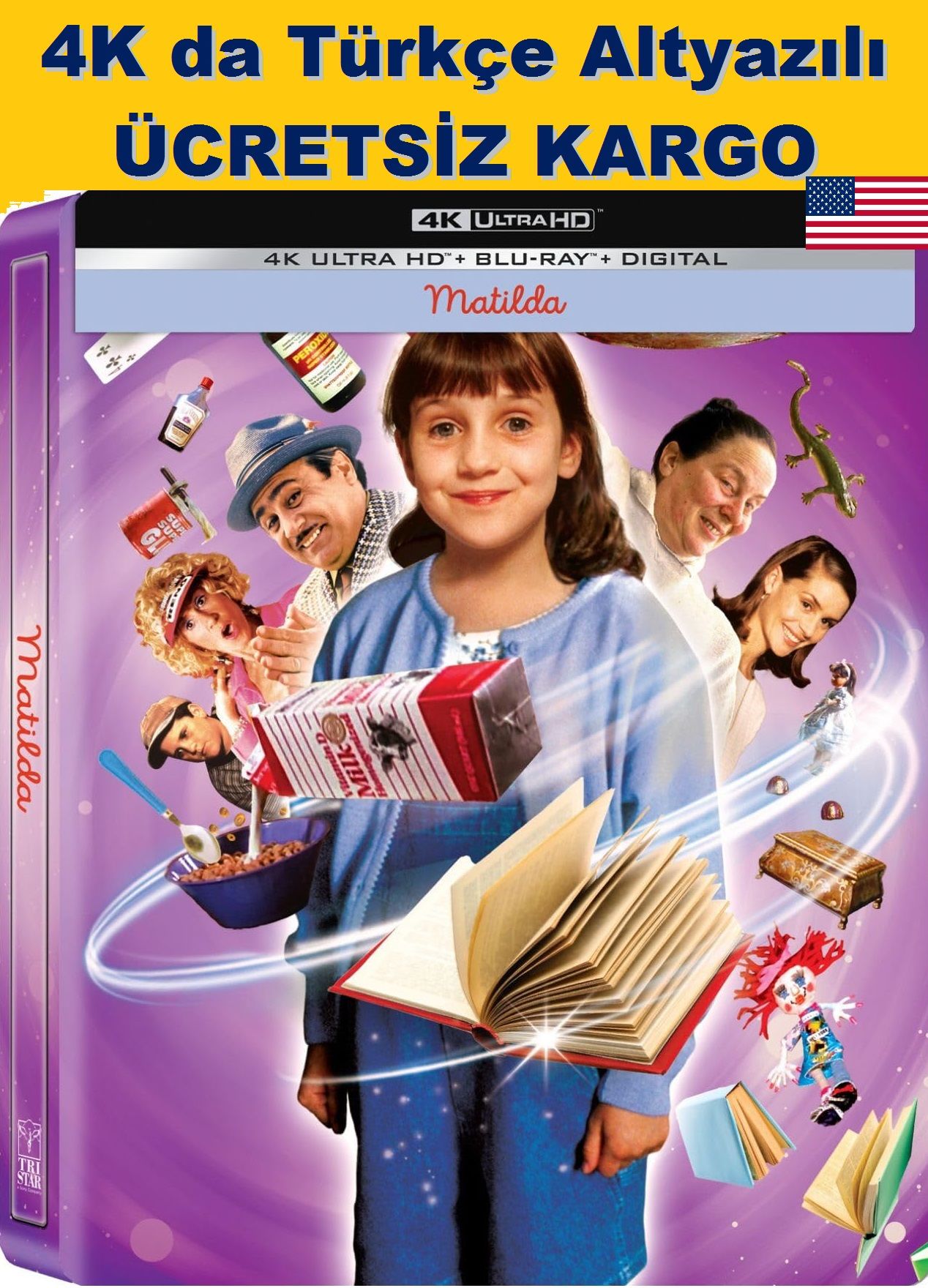 Matilda 4K Ultra HD+Blu-Ray 2 Disk Steelbook