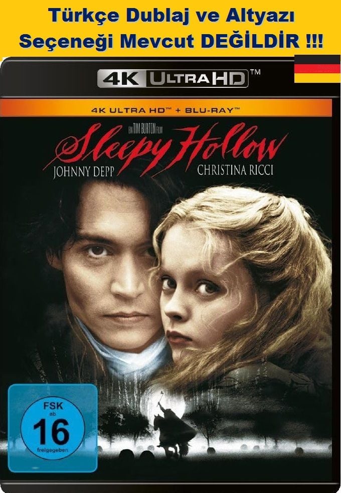Sleepy Hollow - Hayalet Süvari 4K Ultra HD+Blu-Ray 2 Disk