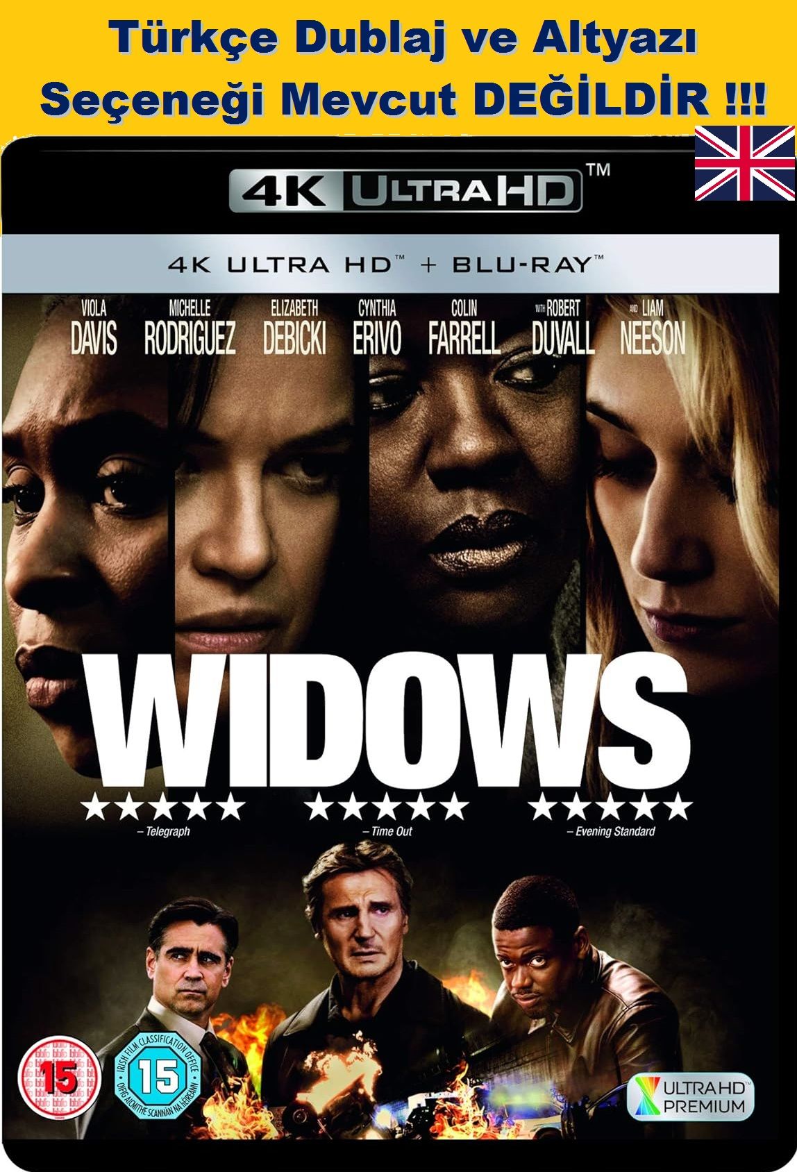 Widows - Dul Kadınlar 4K Ultra HD+Blu-Ray 2 Disk Karton Kılıflı