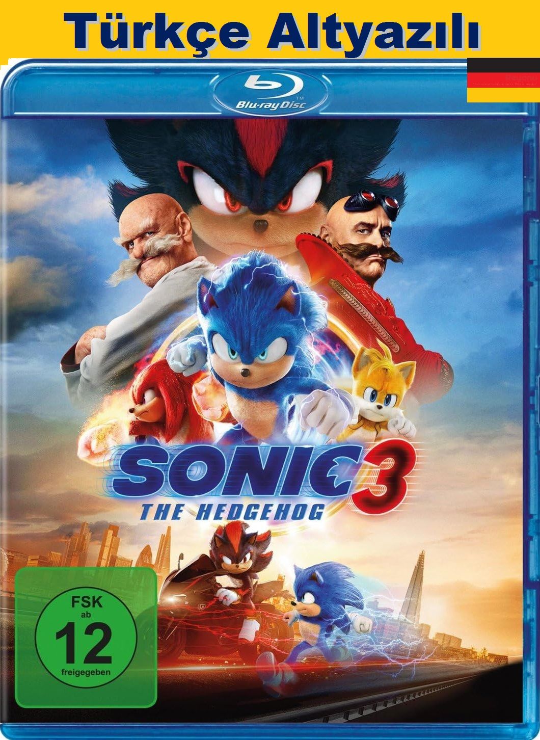 Sonic The Hedgehog 3 - Kirpi Sonic 3 Blu-Ray