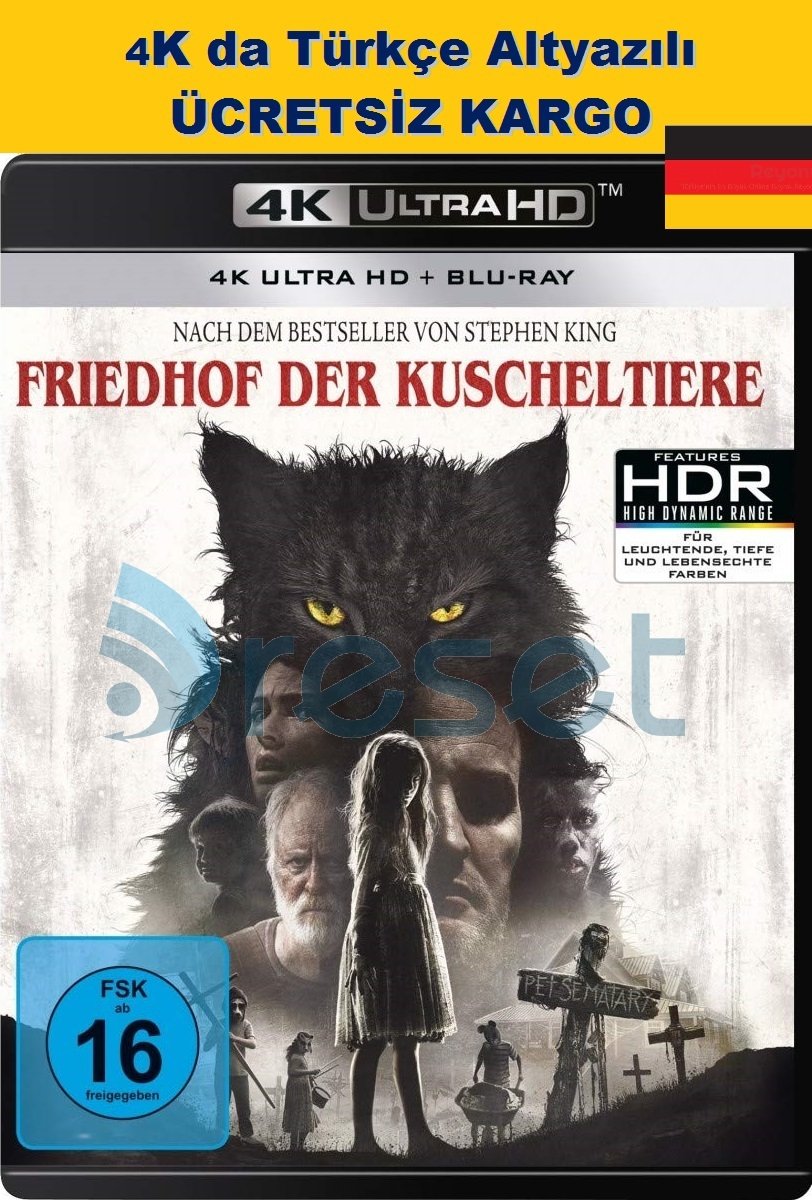 Pet Sematary - Hayvan Mezarlığı 2019 4K Ultra HD+Blu-Ray 2 Disk