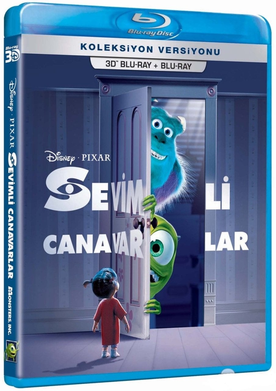 Monsters, Inc. Sevimli Canavarlar 3D Blu-Ray  2 Disk Combo
