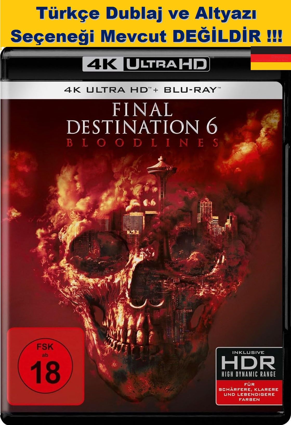 Final Destination 6 Bloodlines  - Son Durak 6 Kan Bağı 4K Ultra HD+Blu-Ray 2 Disk