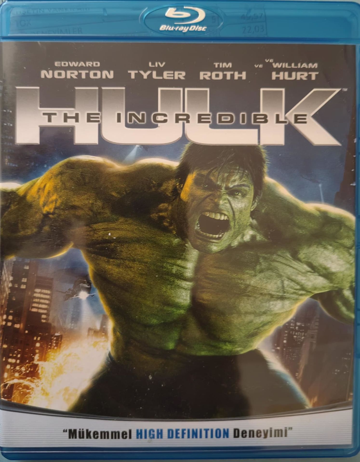 The Incredible Hulk 2008 Blu-Ray