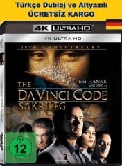 Da Vinci Code - Da Vinci Şifresi 4K Ultra HD+Blu-Ray Tek Disk Karton Kılflı