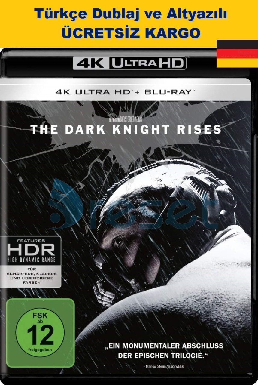 Batman: The Dark Knight Rises - Batman: Kara Şövalye Yükseliyor 4K Ultra HD+Blu-Ray+Bonus 3 Disk