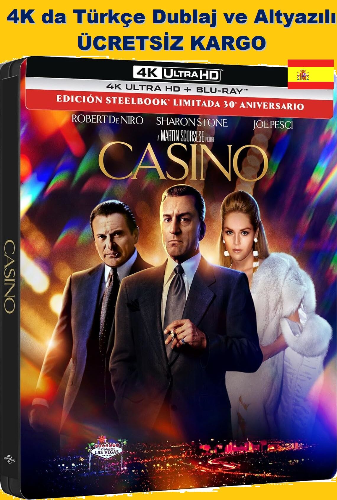Casino 4K Ultra HD+Blu-Ray 2 Disk Steelbook