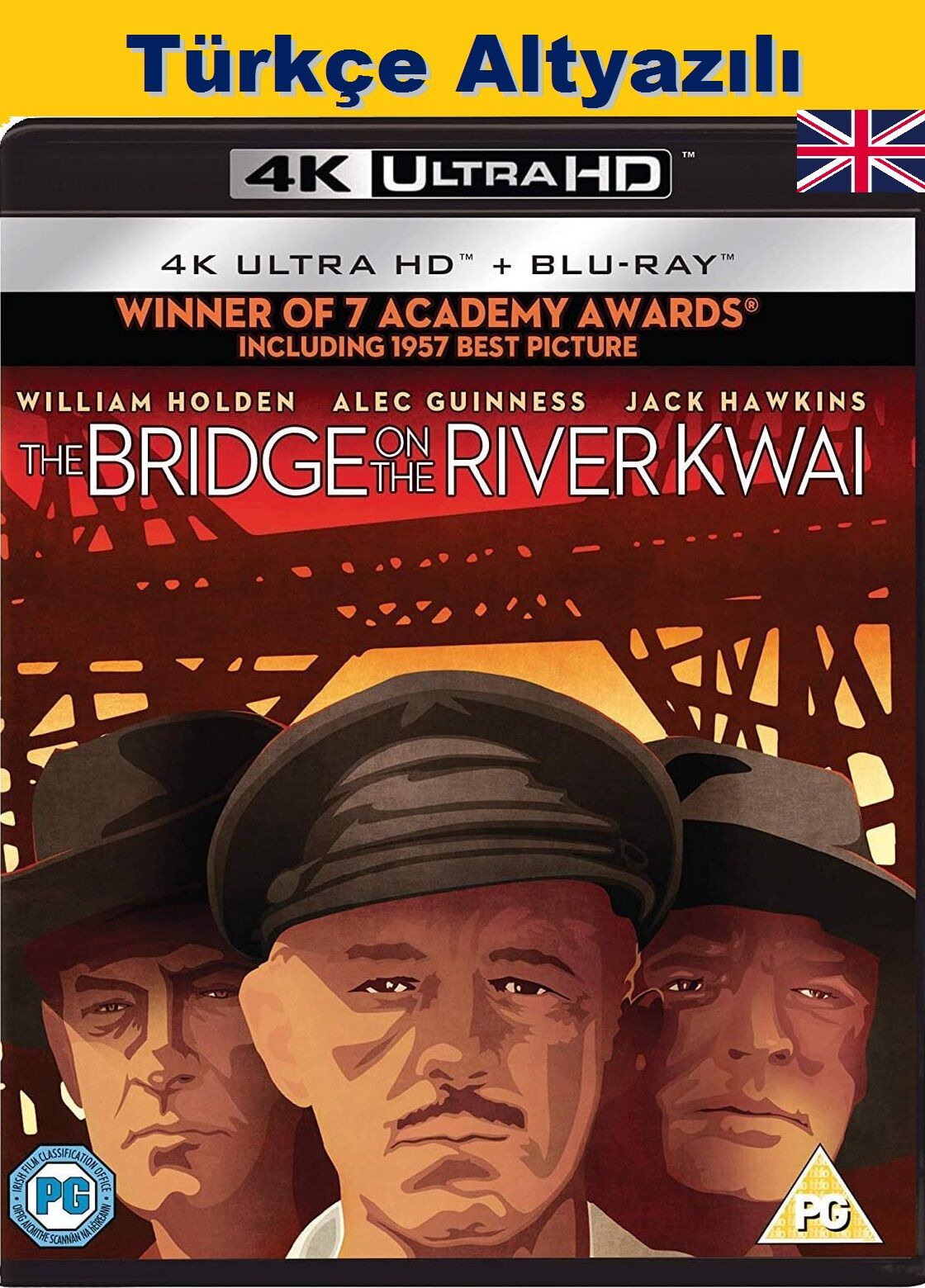 The Bridge On The River Kwai - Kwai Köprüsü 4K Ultra HD+Blu-Ray 2 Disk