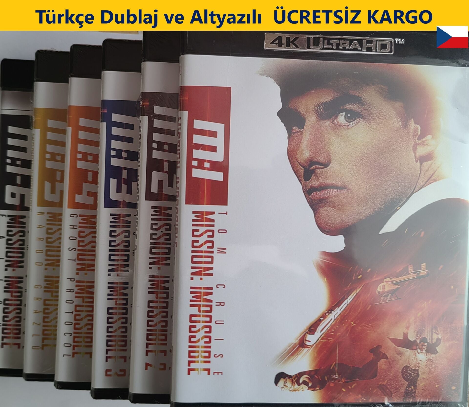 Mission Impossible 1-2-3-4-5-6 Görevimiz Tehlike 1-2-3-4-5-6 4K Ultra HD 5 Disk