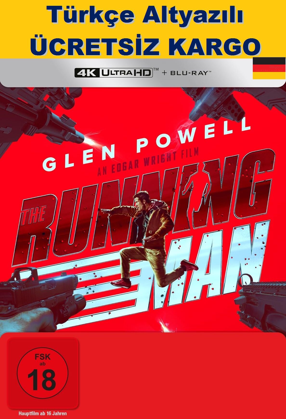 The Running Man - Ölüme Koşan Adam 4K Ultra HD+Blu-Ray 2 Disk Steelbook