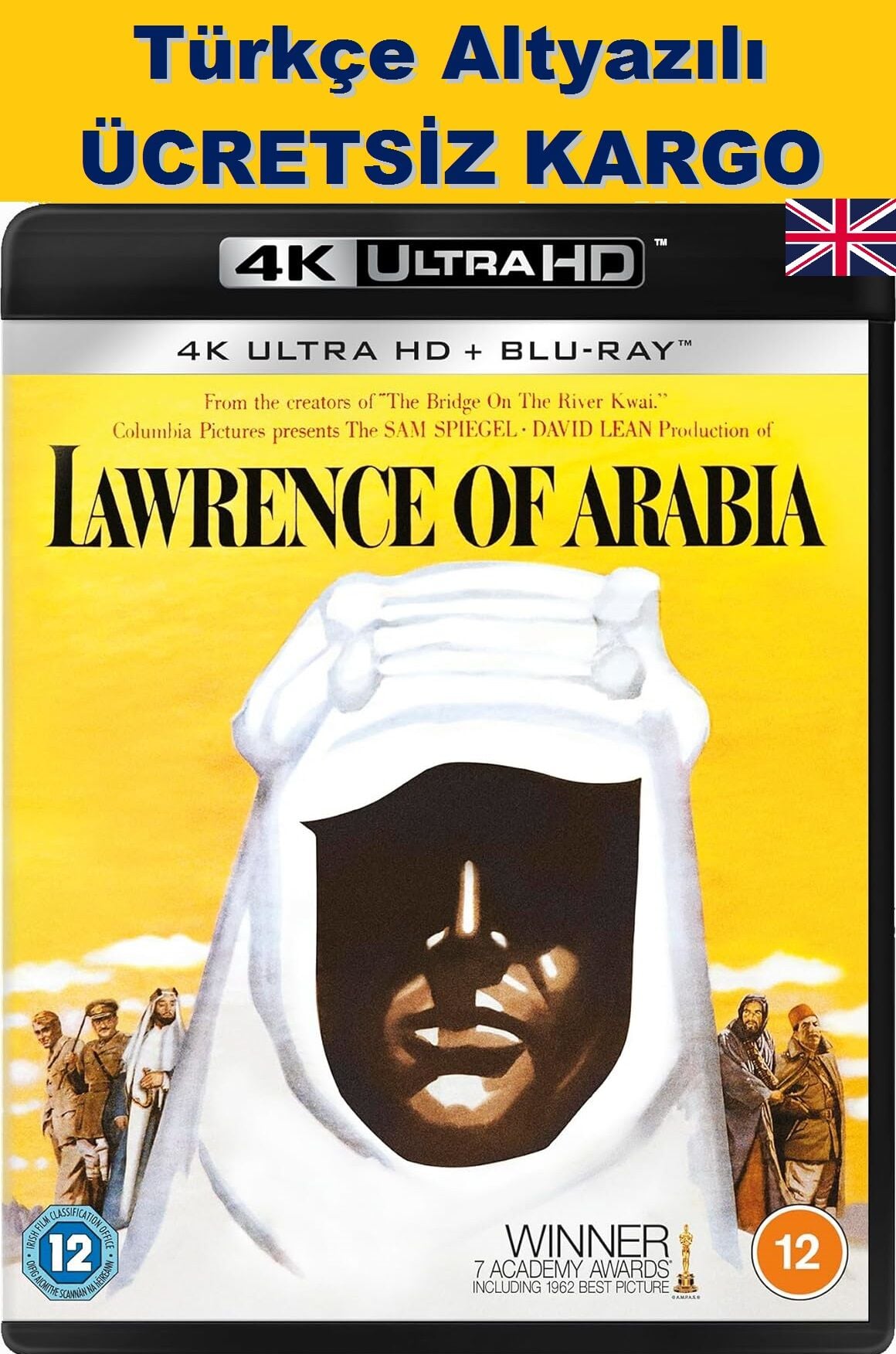Lawrence of Arabia - Arabistanlı Lawrence 4K Ultra HD+Blu-Ray 4 Disk