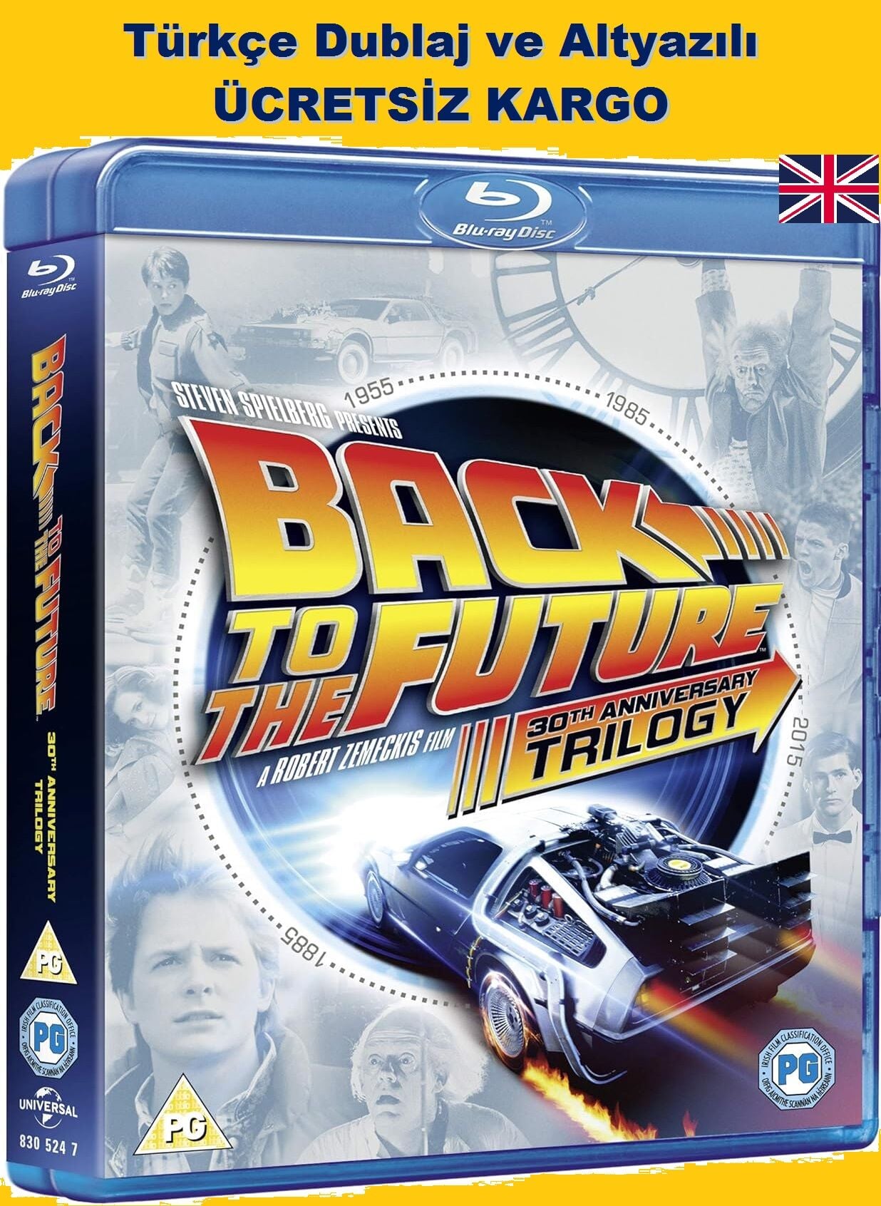 Back  To The Future Trilogy - Geleceğe Dönüş Üçleme Blu-Ray 4 Disk