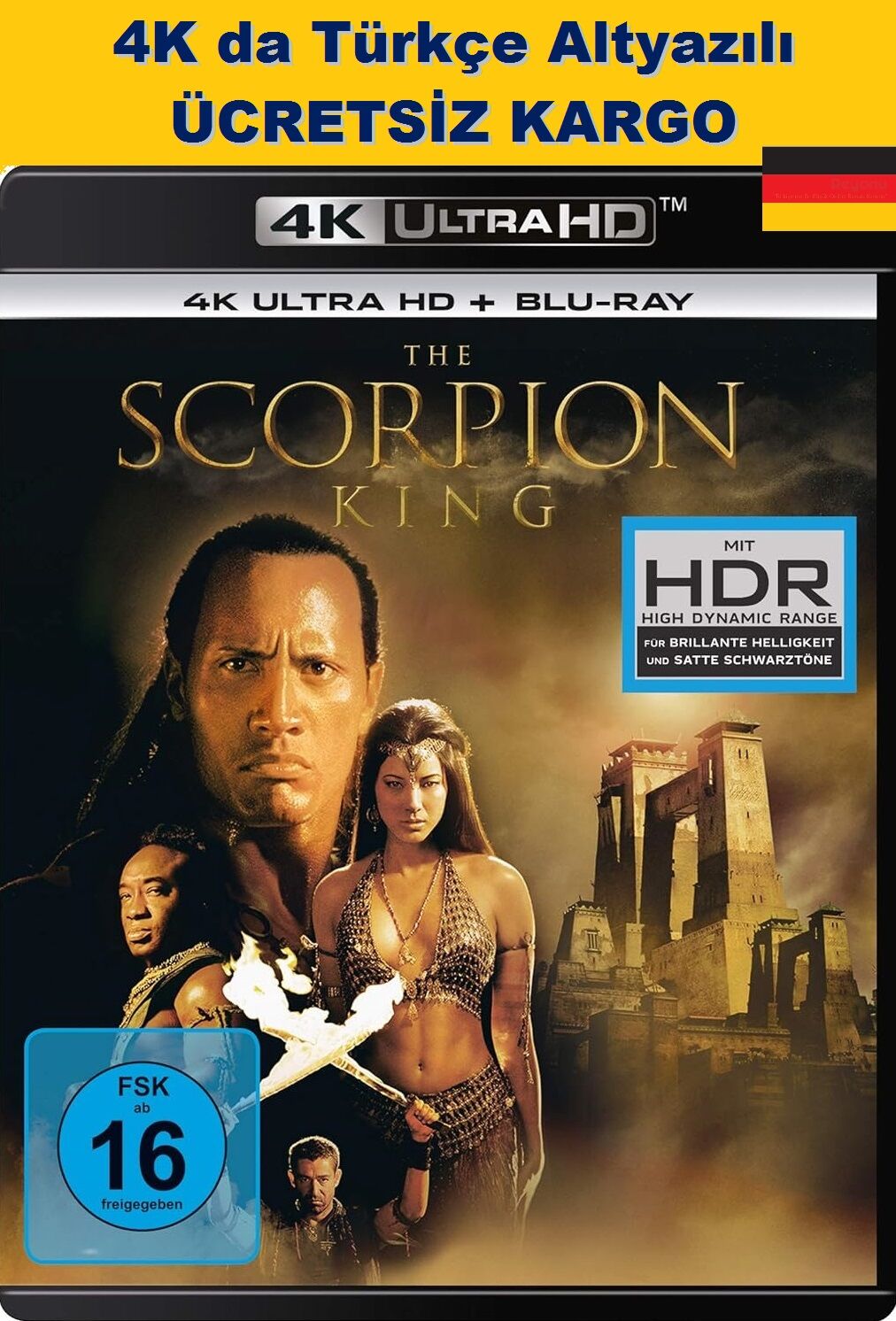 The Scorpion King 4K Ultra HD+Blu-Ray 2 Disk