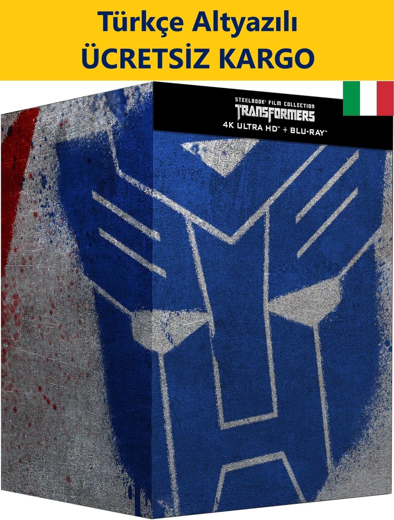 Transformers - Steelbook 6 Film Collection 4K Ultra HD+Blu-Ray 12 Disk