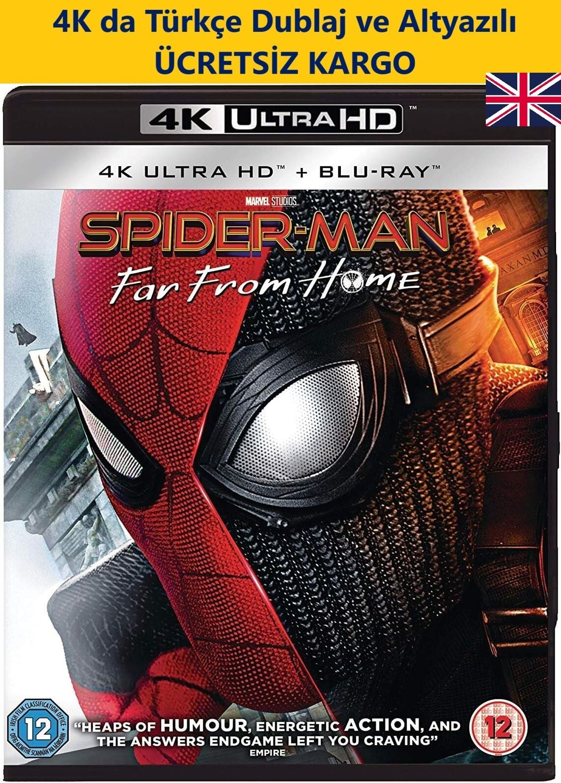 Spider-Man Far From Home - Örümcek Adam Evden Uzakta 4K Ultra HD+Blu-Ray 2 Disk
