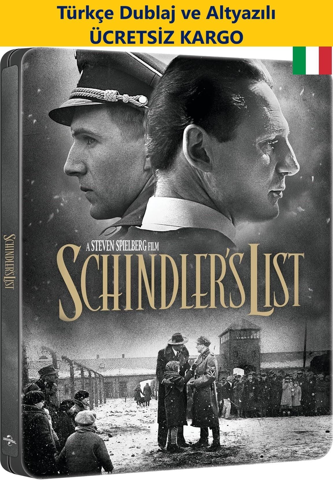 Schindler's List - Schindler's Listesi 4K Ultra HD+Blu-Ray 2 Disk Steelbook