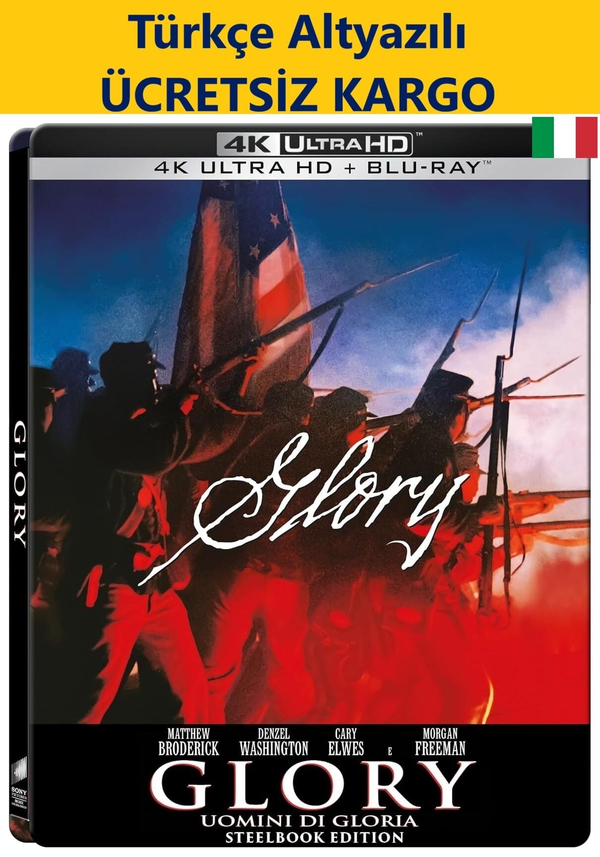 Glory - Zafer 4K Ultra HD - Blu-Ray 2 Diskli Steelbook