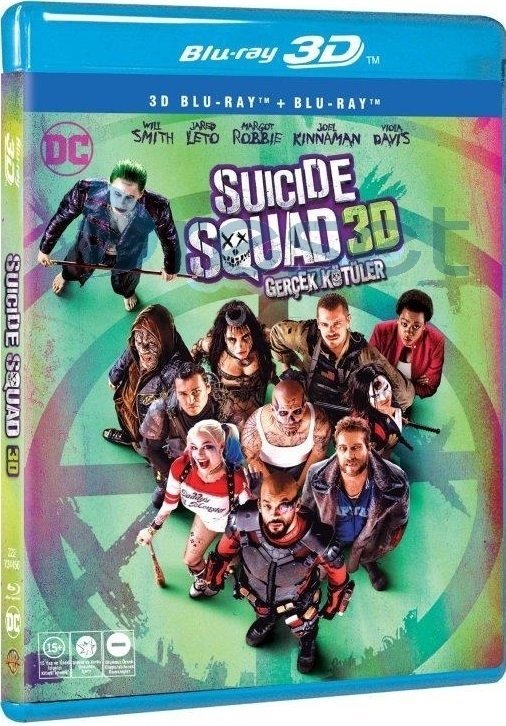 Suicide Squad - Gerçek Kötüler 3D+2D Blu-Ray Combo 2 Disk