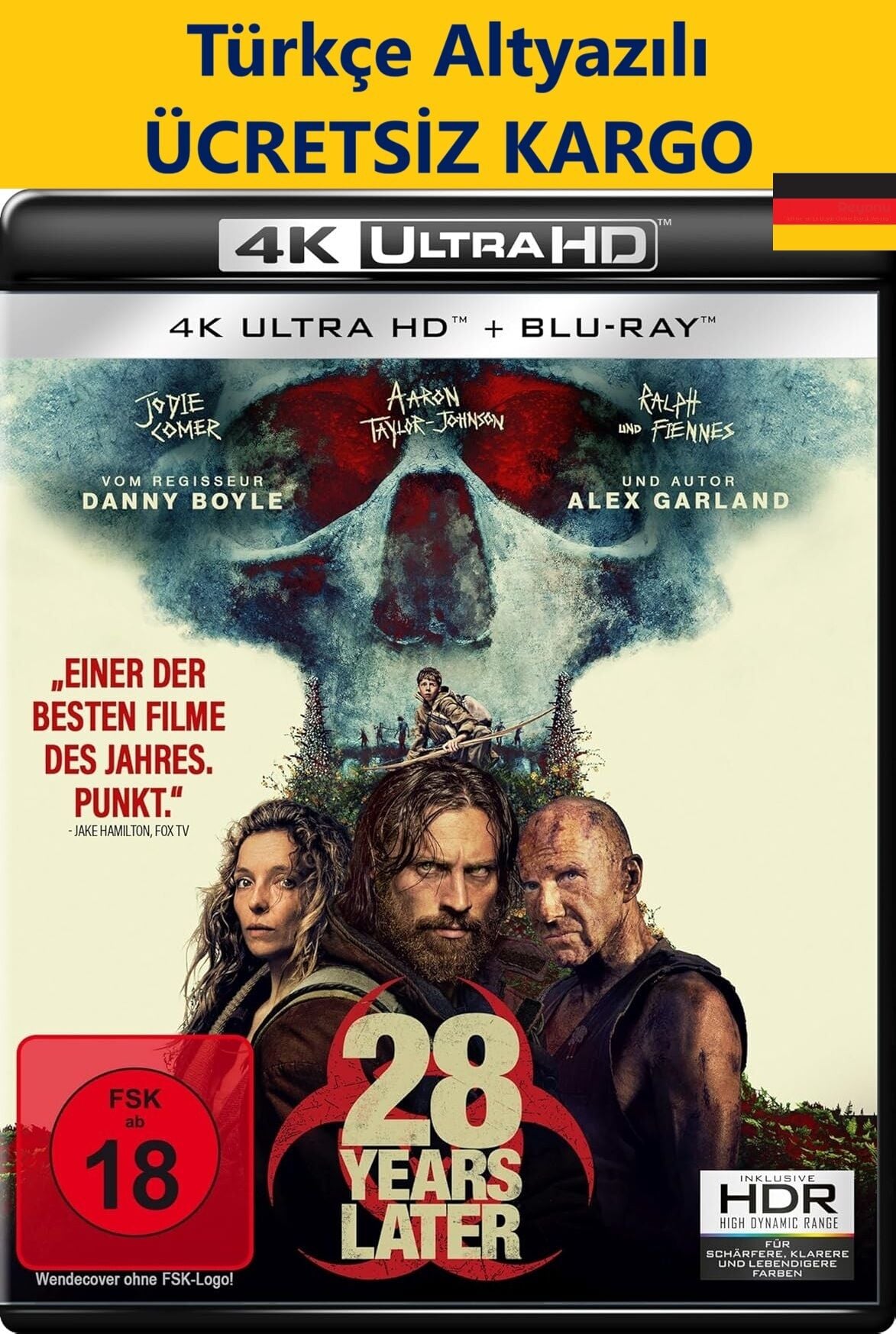 28 Years Later - 28 Yıl Sonra 4K Ultra HD+Blu-Ray+Bonus 2 Diskli
