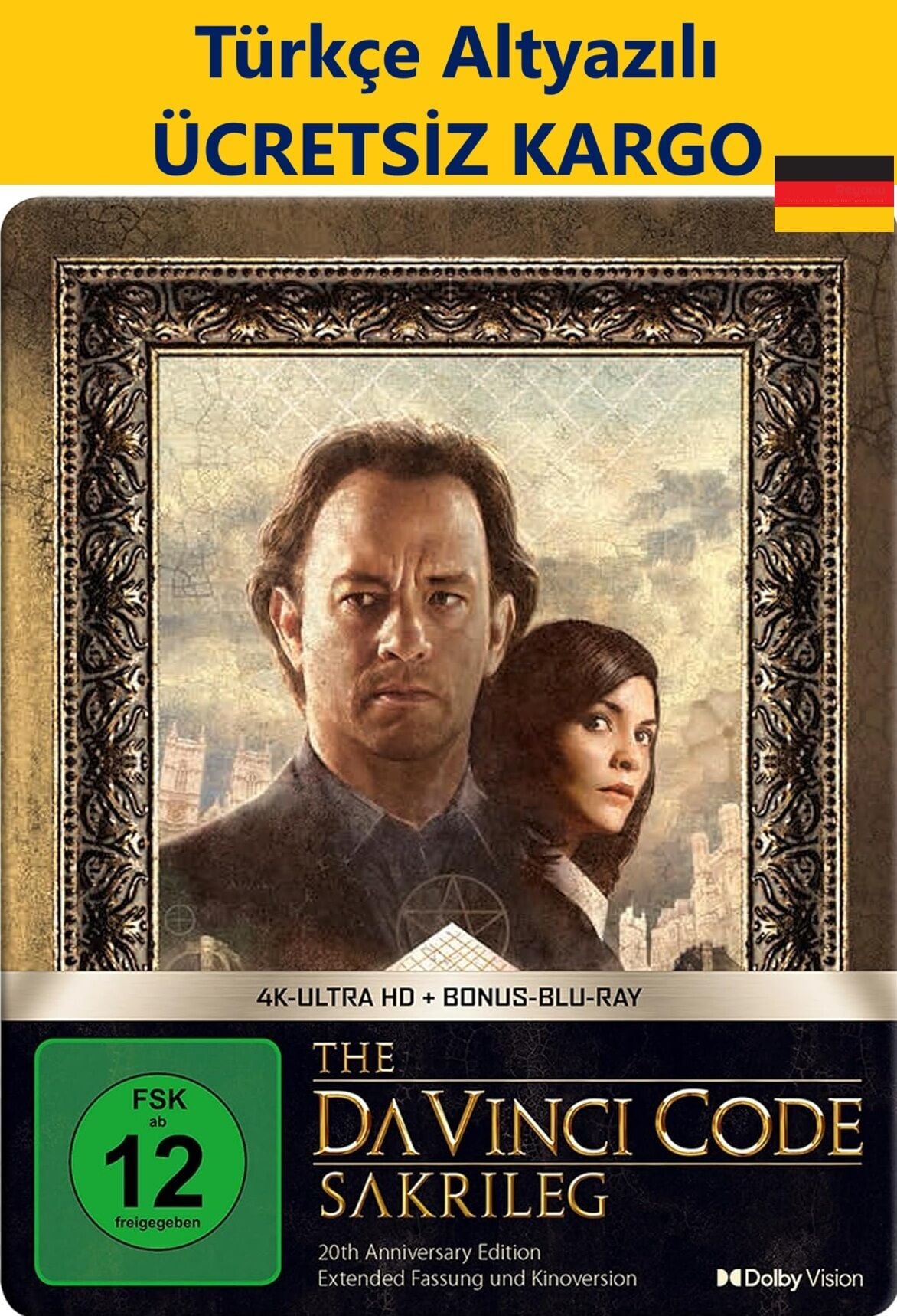 Da Vinci Code - Da Vinci Şifresi 4K Ultra HD+Bonus Blu-Ray