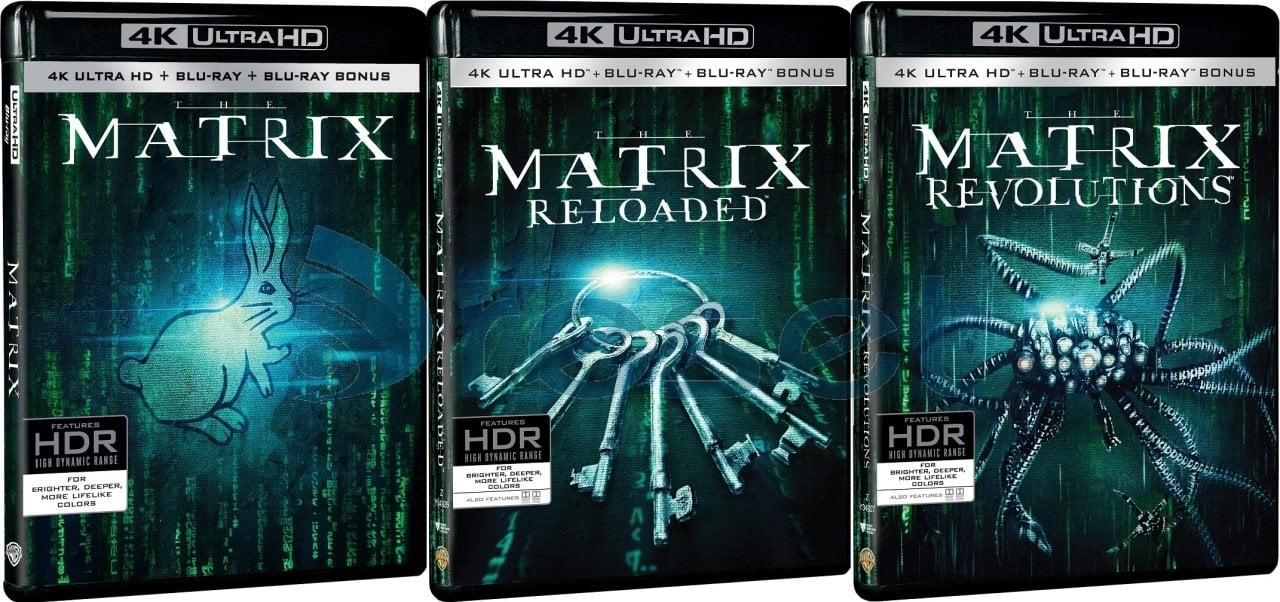 Matrix 1+2+3 4K Ultra HD+Blu-Ray+Bonus 9 Disk