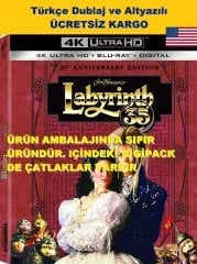 Labyrinth 4K Ultra HD+Blu-Ray 2 Disk Digibook Şeffaf Plastik Kılıf