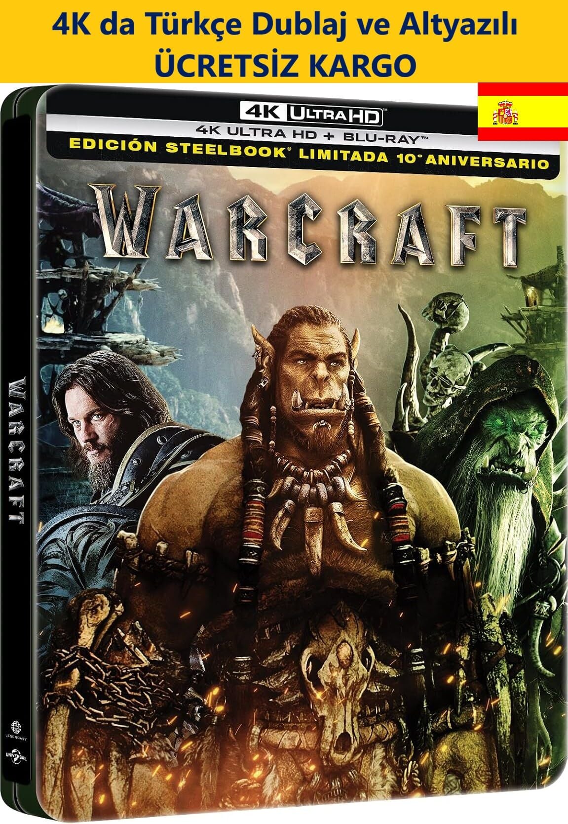 Warcraft 4K Ultra HD+Blu-Ray Steelbook