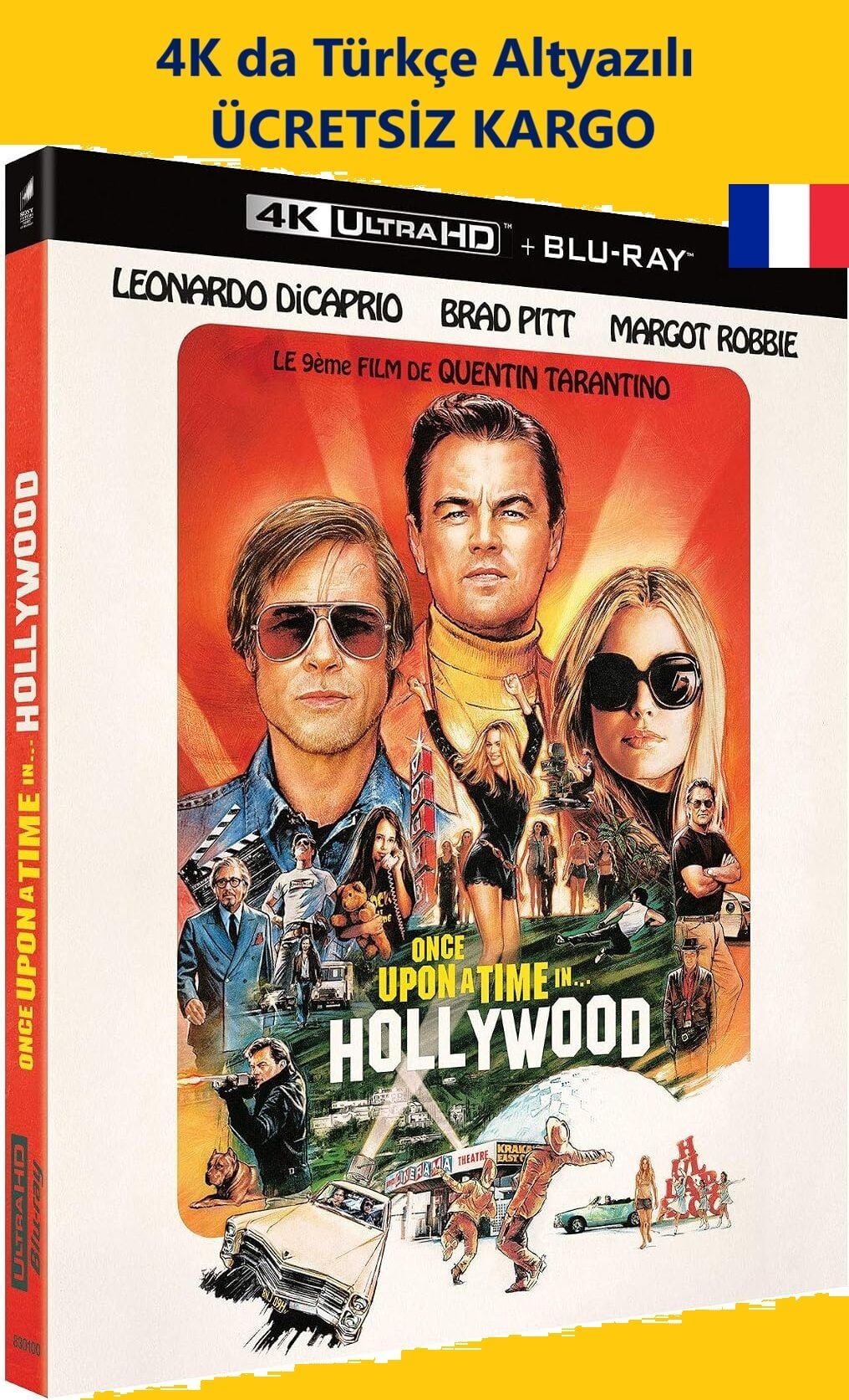 Once Upon A Time...in Hollywood - Bir Zamanlar... Hollywood'da 4K Ultra HD+Blu-Ray 2 Disk