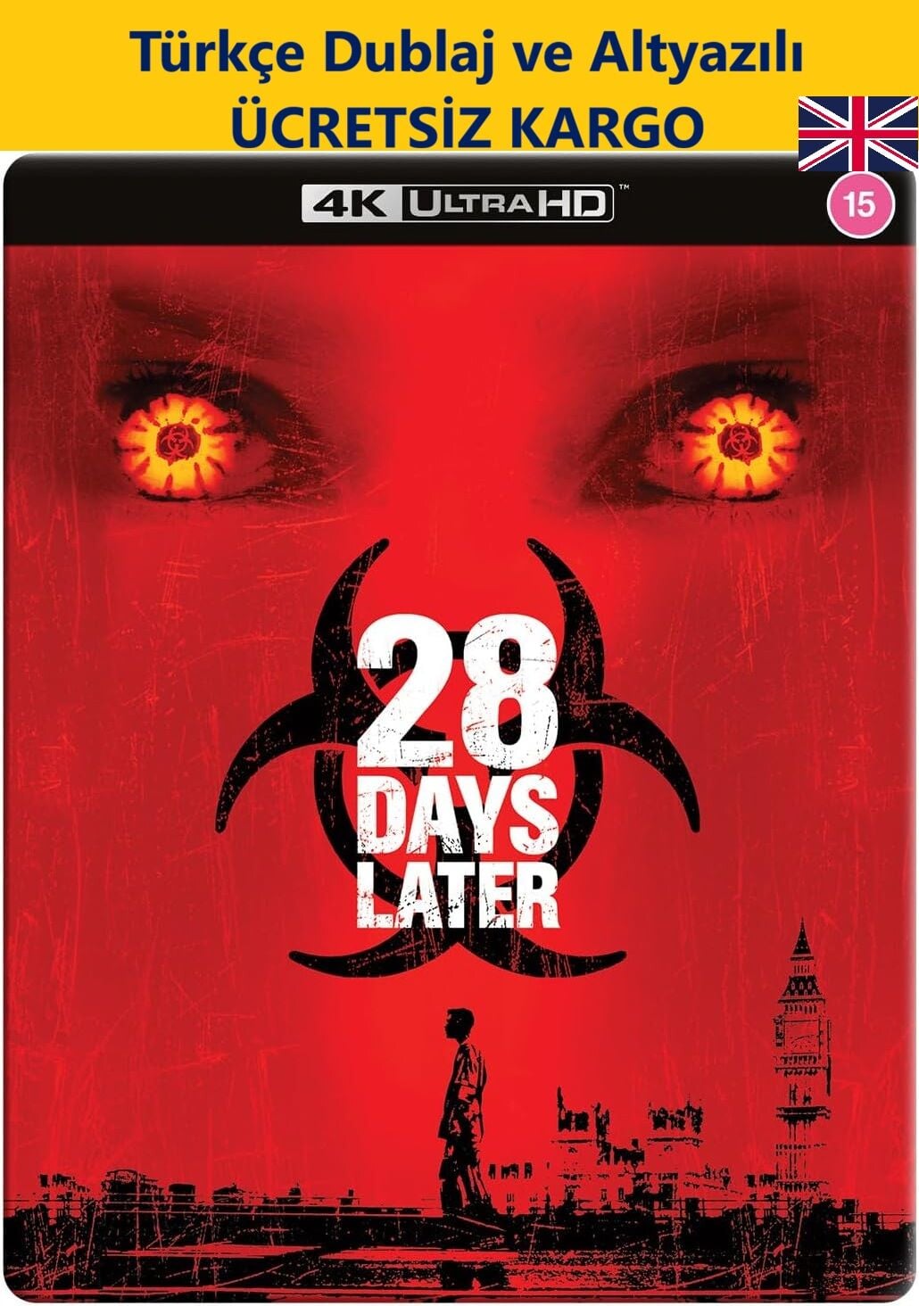 28 Days Later - 28 Gün Sonra 4K Ultra HD Steelbook Tek Disk