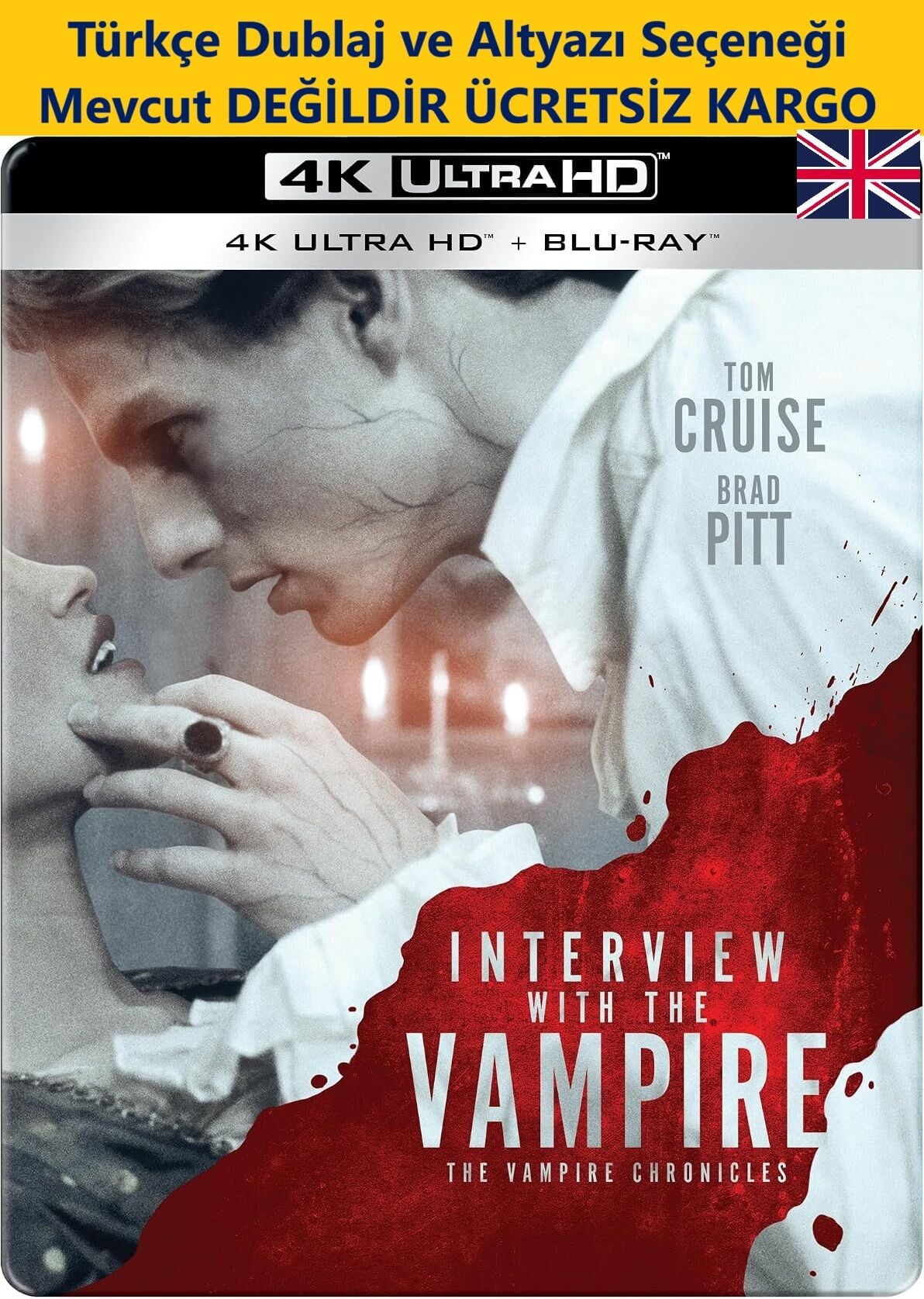 Interview with the Vampire - Vampirle Görüşme 4K Ultra HD+Blu-Ray 2 Disk Steelbook